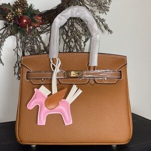 Brown Genuine leather